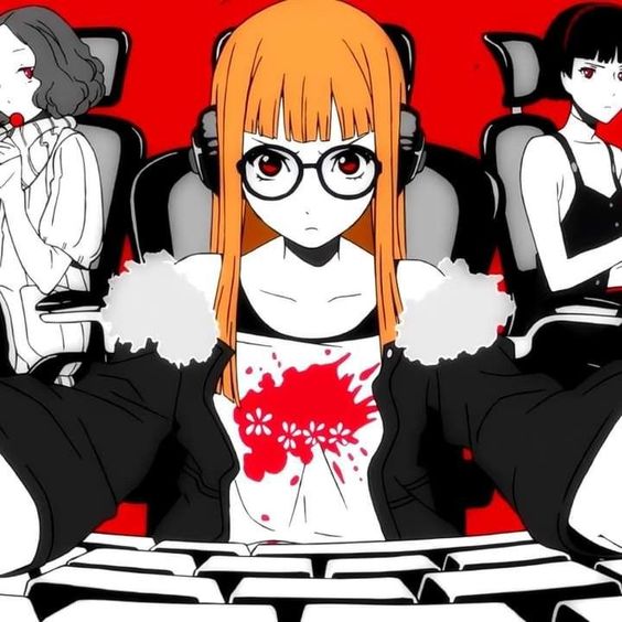 niijima_makoto okumura_haru persona persona_5 sakura sakura_futaba tagme