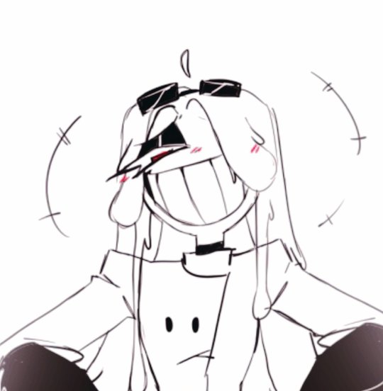 1girl black_gloves cheese cheese_hair evil_smile flat_chest food gloves mad_scientist monster_girl mother_agony mozzarella_(mother_agony) one_eye_covered original pale_skin pizza_tower red_eyes smile smug upper_body