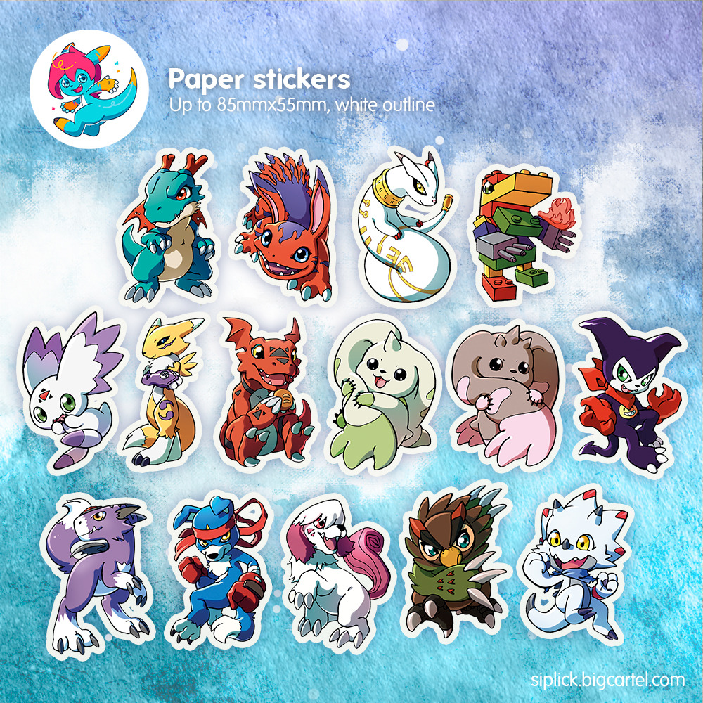 culumon digicore digimon digimon_tamers dorumon dracomon elecmon falcomon gammamon gaomon guilmon happy impmon kudamon_(digimon_savers) labramon looking_at_viewer lopmon renamon smile tail terriermon toyagumon triangle zero_unit