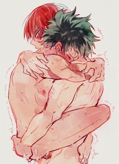 2boys abs anal anal_fluid anal_object_insertion ass back bare_back bare_hips barefoot bite_mark bite_mark_on_chest bite_mark_on_shoulder blue_eyes blush boku_no_hero_academia bones_(company) burn_scar carrying closed_eyes completely_nude cum curly_hair feet freckles grabbing_another&#039;s_ass green_hair groping hickey hickey_marks hickeys_on_chest hickeys_on_neck hip_focus hug male_pubic_hair midoriya_izuku multicolored_hair multiple_boys muscular muscular_arms muscular_legs nipples nude object_insertion pubic_hair red_hair reiquil scar scar_on_arm scar_on_face scratches sex shaking short_hair shounen_jump simple_background standing sweat sweatdrop testicles tododeku todoroki_shouto toenails toes trembling two-tone_hair white_background white_hair yaoi