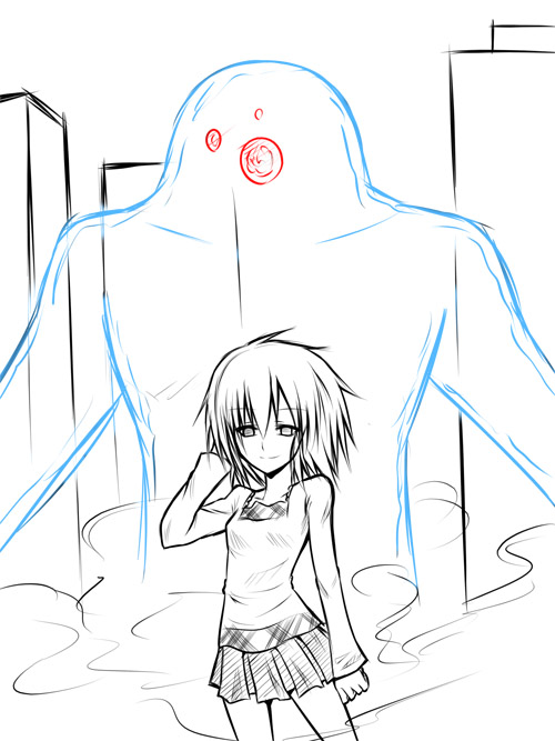 00s 1girl celestial_(haruhi) celestial_(suzumiya_haruhi) empty_eyes fog monochrome non-web_source sasaki sasaki_(suzumiya_haruhi) shinjin smile source_request suzumiya_haruhi_no_yuuutsu