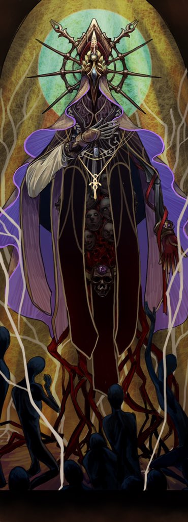 1boy character_request commentary copyright_request english_commentary full_body hand_on_own_chest jewelry male_focus necklace skull_ornament solo_focus tagme tworain_w