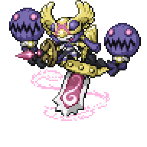 aegislash digimon fusion gen_3_pokemon gen_6_pokemon mask mawile minervamon minervamon_x-antibody nintendo pokemon sprite sprite_art sword tongue tongue_out weapon