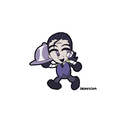 1boy animated animated_gif butler grimescum hellsing monocle platter walking walter_c._dornez white_background