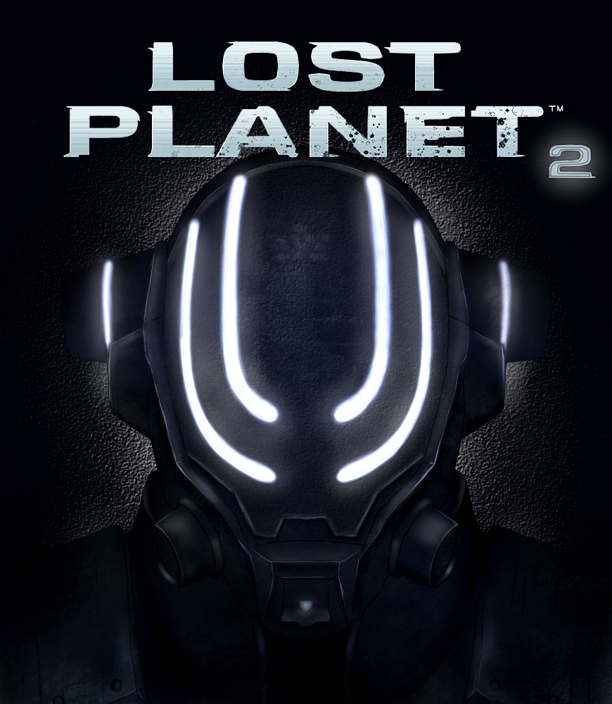 black_helmet capcom copyright_name glowing helmet looking_at_viewer lost_planet mugshot neon_trim nevec portrait science_fiction solo st926