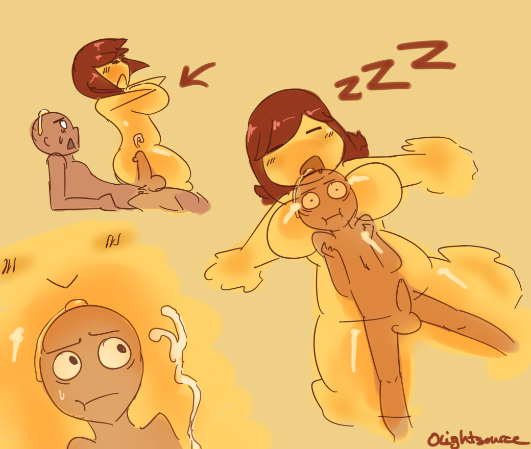 0lightsource 1girl accidental_vore afterglow aftersex asphyxiation bad_id bad_pixiv_id breasts brown_hair colored_skin comic completely_nude cum cum_in_pussy curvy dark_nipples drowning falling flanny_(lightsource) food girl_on_top hetero huge_breasts monster_girl nipples nude original penis personification pudding reverse_cowgirl_position see-through_clothes sex sex_from_behind short_hair silent_comic sleeping sleeping_on_person slime_girl straddling thick_thighs thighs transparent uncensored vore yellow_skin zzz
