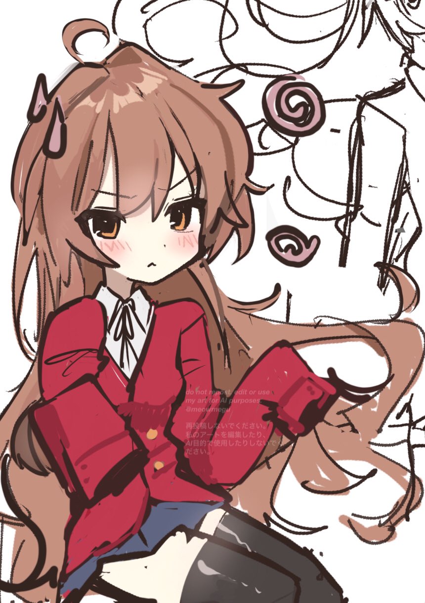 aisaka_taiga ame_(meowmegu) breasts highres long_sleeves school_uniform small_breasts toradora!