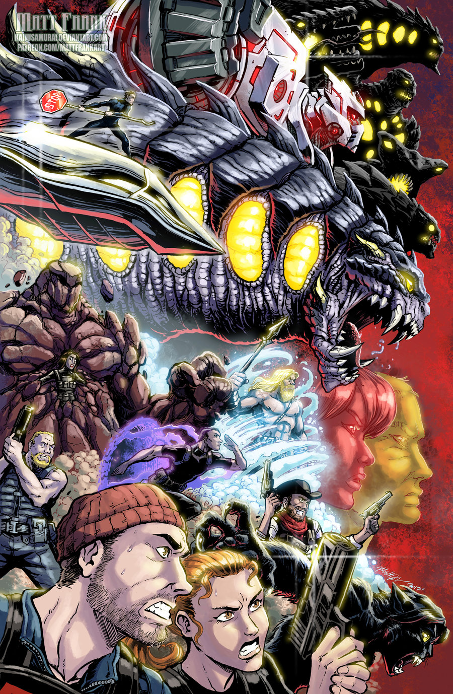 animal_ears cat_ears crossover drakon_(project_nemesis) giant giant_monster glowing glowing_eyes highres hyperion_(project_nemesis) kaiju karkinos matt_frank mecha monster monster_girl multiple_crossover nemesis_(project_nemesis) official_art project_hyperion project_legion project_maigo project_nemesis project_nemesis_(series) robot scrion scylla_(project_nemesis) tail typhon_(project_nemesis)