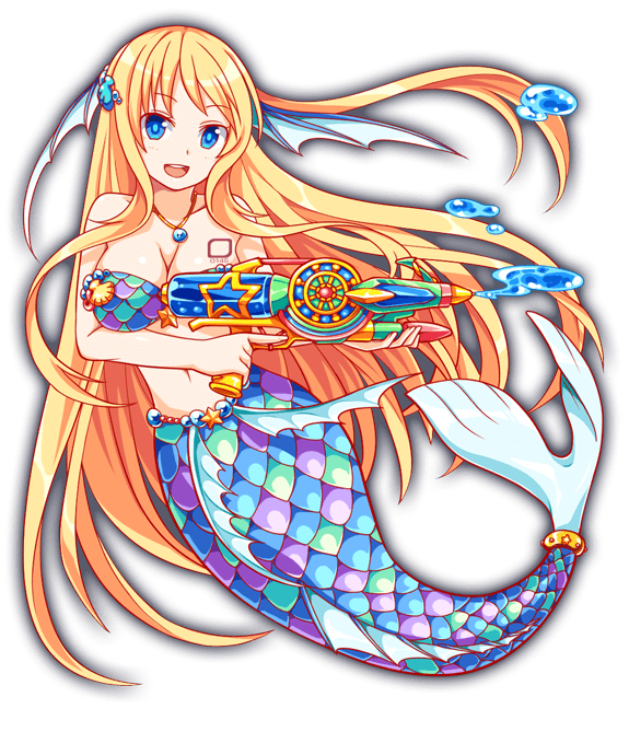 1girl amulet anime_coloring aqua_pupils aqua_tail artist_request bare_arms bare_shoulders beads bikini blonde_hair blue_bikini blue_eyes blue_outline breasts bright_pupils cleavage collarbone crash_fever facing_viewer fins fish_tail full_body game_cg gold_necklace happy head_fins holding holding_water_gun jewelry large_breasts long_hair long_sidelocks looking_at_viewer mermaid mermaid_(crash_fever) monster_girl multicolored_bikini navel necklace number_tattoo numbered official_art open_mouth outline red_outline sidelocks solo square square_tattoo straight_hair swimsuit tachi-e tail tattoo teeth third-party_source tongue transparent_background upper_teeth_only very_long_hair very_long_sidelocks water_drop water_gun