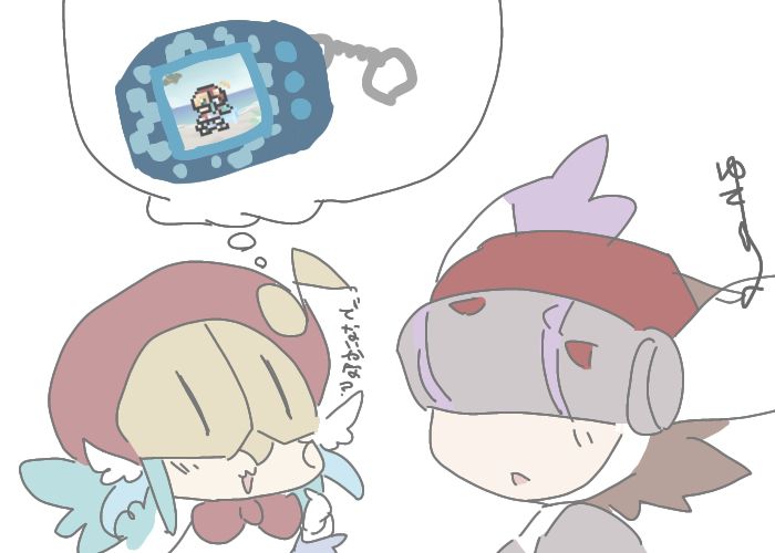 digimon digimon_(creature) fortissimo hair_ornament hat mask musical_note musical_note_hair_ornament silphymon sirenmon translation_request wings