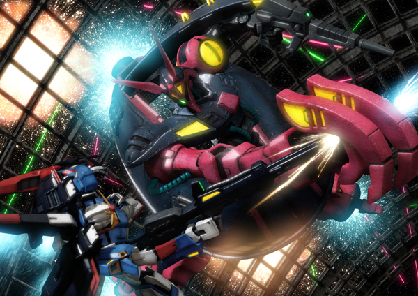 baund_doc beam_rifle energy_gun gun gundam mecha robographer robot weapon zeta_gundam zeta_gundam_(mobile_suit)