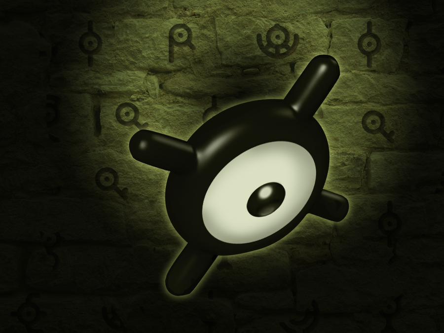 black_eyes commentary creature dark english_commentary floating full_body gen_2_pokemon ilkcmp light md5_mismatch nintendo no_humans pokemon pokemon_(creature) resolution_mismatch solo source_larger unown unown_b unown_e unown_g unown_i unown_o unown_q unown_r unown_x unown_y wall