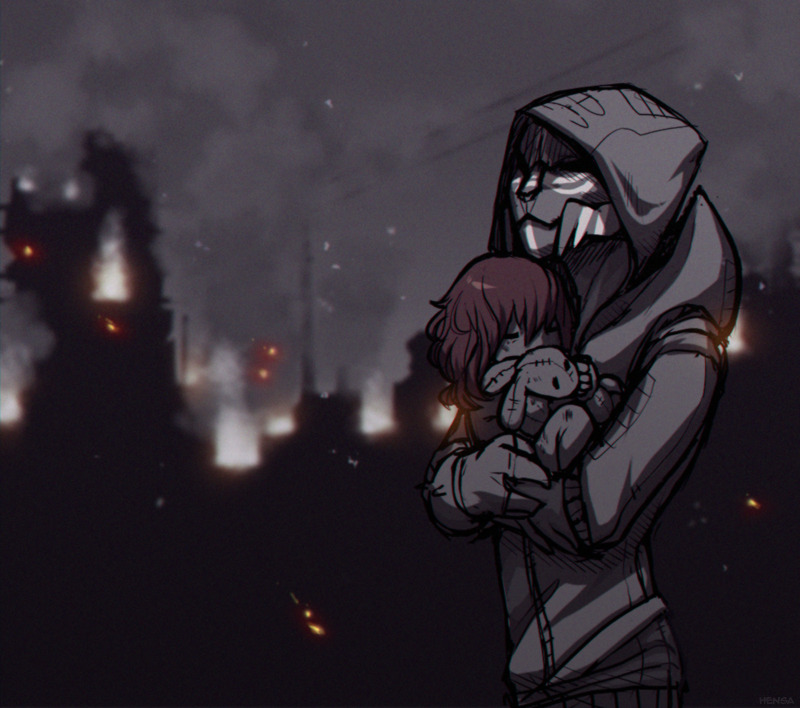 aged_down commander_shepard commander_shepard_(female) hensa mass_effect_(series) mother_and_daughter shadow stuffed_toy tumblr turian