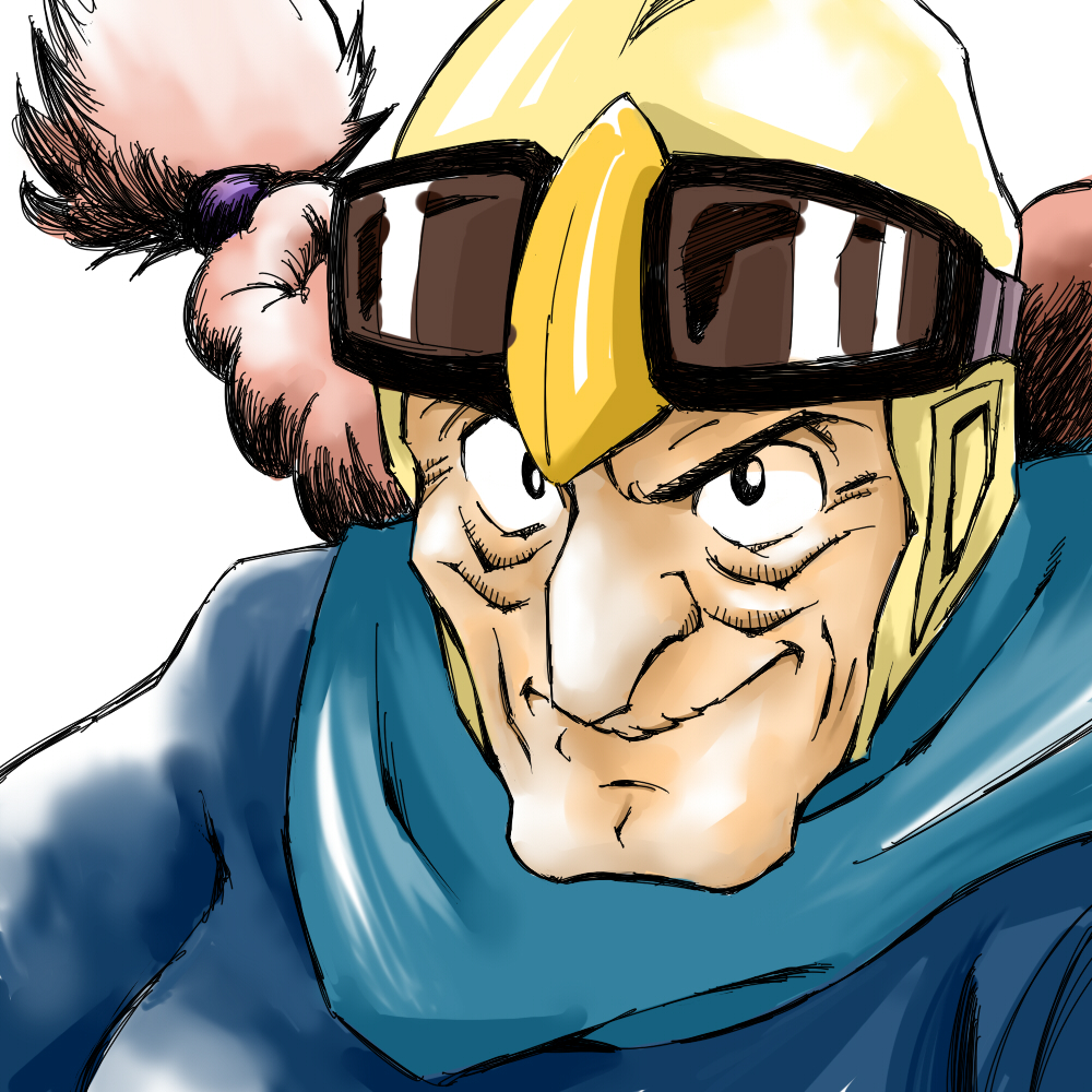 aviator_cap bad_id bad_pixiv_id braid dola_(laputa) aviator_goggles kana_(09001) pink_hair portrait scarf sketch smile solo studio_ghibli tenkuu_no_shiro_laputa twin_braids white_background wrinkled_skin