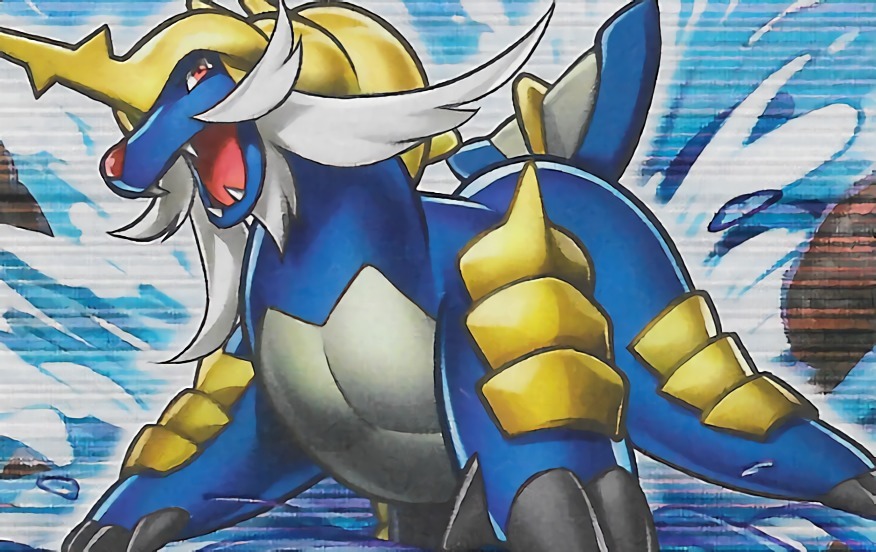 claws creature fangs full_body gen_5_pokemon match_(idleslumber) nintendo pokemon pokemon_(creature) pokemon_tcg samurott solo third-party_source water