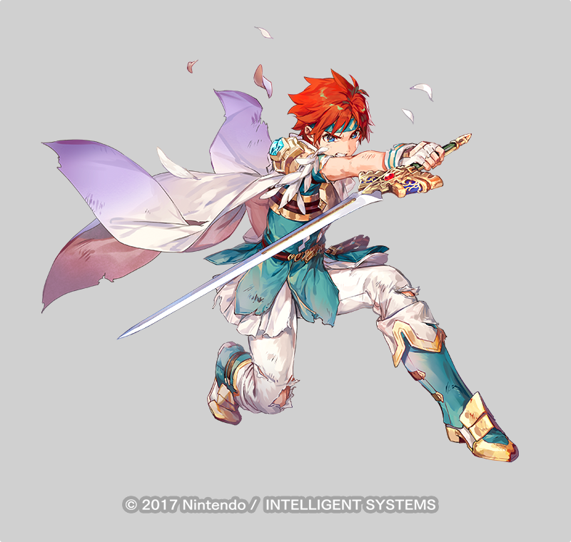 1boy alternate_costume azu-taro belt binding_blade_(weapon) blue_eyes boots cape feathers fingerless_gloves fire_emblem fire_emblem:_the_binding_blade fire_emblem_heroes full_body gloves grey_background headband injury male_focus nintendo official_art red_hair roy_(fire_emblem) roy_(resplendent)_(fire_emblem) solo sword teeth torn_clothes weapon