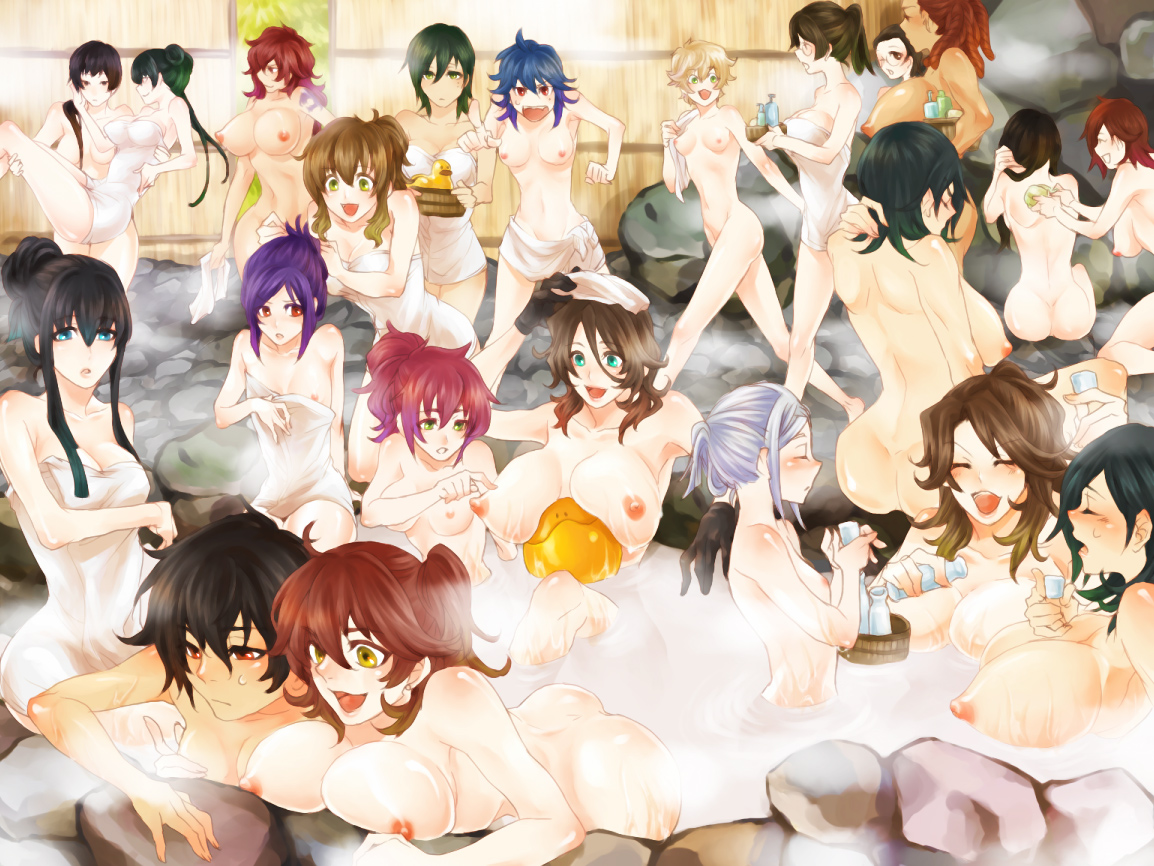 00s 6+girls ali_al-saachez allelujah_haptism bad_id bad_pixiv_id billy_katagiri blonde_hair blue_eyes blue_hair blush breasts brother_and_sister brothers brown_eyes brown_hair christina_sierra everyone feldt_grace gender_request genderswap graham_aker green_eyes gundam gundam_00 hong_long huge_breasts johann_trinity lockon_stratos long_hair marie_parfacy marina_ismail michael_trinity multiple_girls nena_trinity nipples nude onsen pink_hair purple_hair red_eyes red_hair setsuna_f._seiei siblings soma_peries sumeragi_lee_noriega tieria_erde wang_liu_mei yoshimura yoshimura_masa