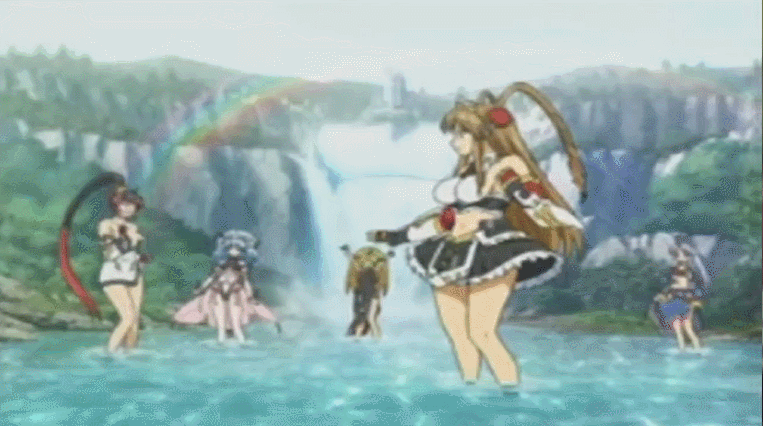00s 6+girls alfimi android animal_ears animated animated_gif anklet antenna_hair armpits aschen_brodel ass bandai_namco banpresto bare_shoulders blonde_hair blue_eyes blue_hair blush breast_envy breasts brown_hair chinese_clothes cleavage female_focus forest green_hair happy horn jewelry kos-mos large_breasts legs leotard long_hair multicolored_hair multiple_girls nanbu_kaguya nature navel neige_hausen pink_eyes ponytail red_eyes screencap skirt small_breasts smile super_robot_wars super_robot_wars_og_saga_mugen_no_frontier super_robot_wars_og_saga_mugen_no_frontier_exceed suzuka_hime twintails two-tone_hair underboob very_long_hair water wind xenosaga xiaomu