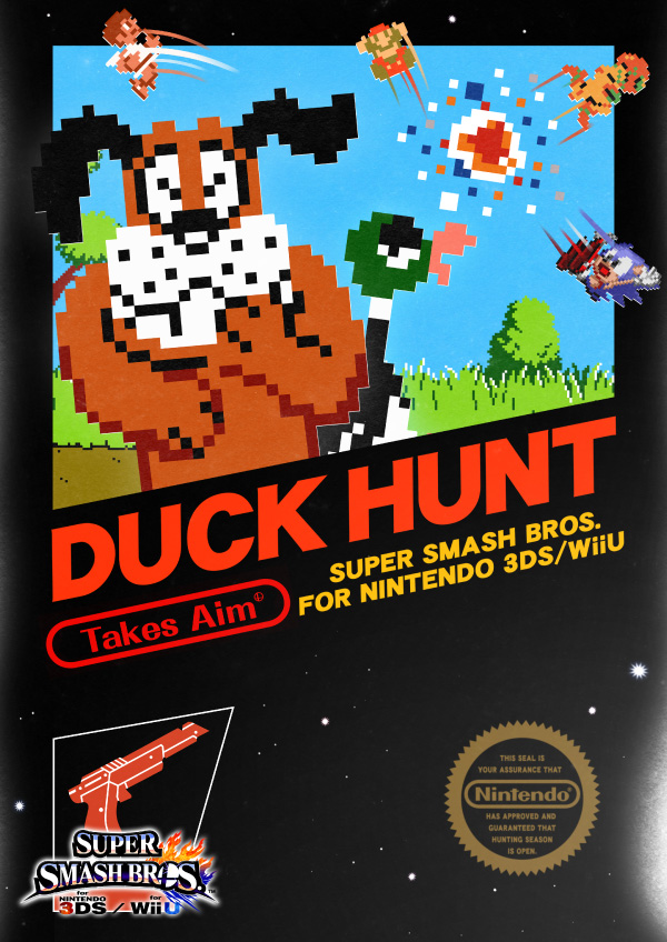 bird brown_hair crossover dog dog_(duck_hunt) duck duck_(duck_hunt) duck_hunt explosion game_console gloves grass hat kid_icarus kid_icarus_(nes) laughing mario mario_(series) metroid multiple_boys nes nes_zapper nintendo official_art overalls parody pit_(kid_icarus) pixelated samus_aran sonic_(series) sonic_the_hedgehog sonic_the_hedgehog_(classic) sonic_the_hedgehog_1 super_mario_bros._1 super_smash_bros. tree wings