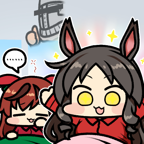 ... 2girls :3 :d =_= alternate_costume armor arms_up bar_censor black_hair brown_hair censored chibi commentary dark_souls_(series) dark_souls_i helmet horse_girl jazz_jack lowres marvelous_sunday_(umamusume) medium_hair multicolored_hair multiple_girls nice_nature_(umamusume) open_mouth pajamas praise_the_sun red_pajamas smile solaire_of_astora sparkle spoken_ellipsis streaked_hair thumbs_up twintails umamusume upper_body yellow_eyes