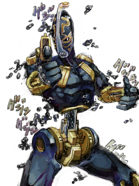 bad_id bad_pixiv_id foo_fighters_(stand) jojo_no_kimyou_na_bouken no_humans snooot1 solo stand_(jojo) stone_ocean tegaki