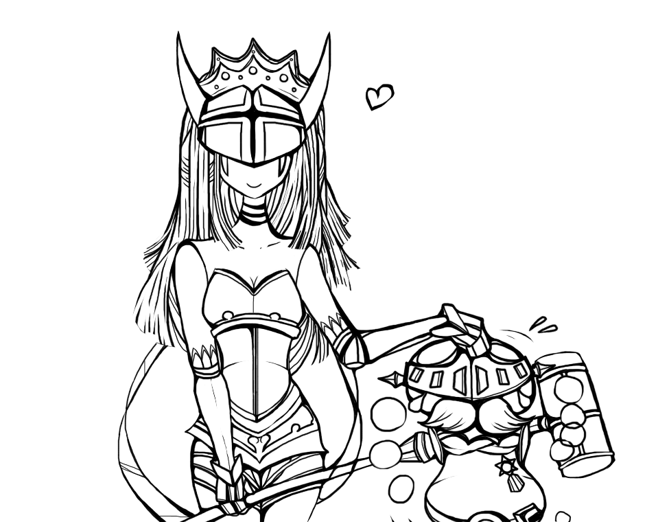 1boy 1girl armor couple covered_eyes digimon facial_hair heart kingchessmon medal mustache queenchessmon smile staff tears