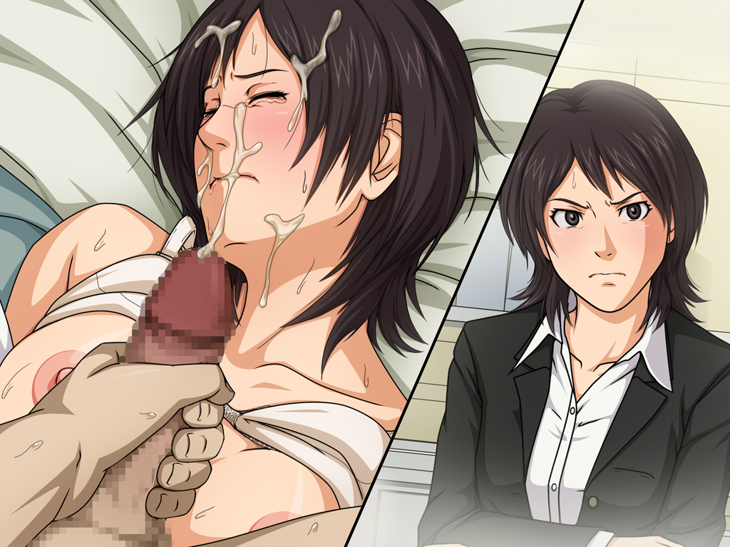 ねぐりえ　アマガミ negurie, takahashi maya, amagami, 1boy, 1girl, 2koma, aftersex, angry, bare  shoulders, bed, before and after, black eyes, black hair, blush, bra, bra  lift, breasts, censored, closed eyes, closed mouth, comic, crying, cum,