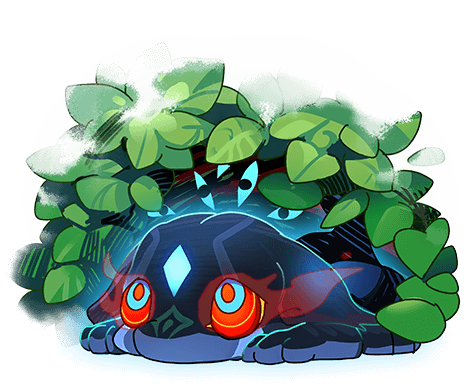 baskerville_(dragon_village) baskerville_(shadow_of_greed)_(dragon_village) bush dragon dragon_village_(series) dragon_village_collection flaming_eyes game_cg living_shadow lowres lying no_humans official_art on_stomach red_eyes third-party_source transparent_background