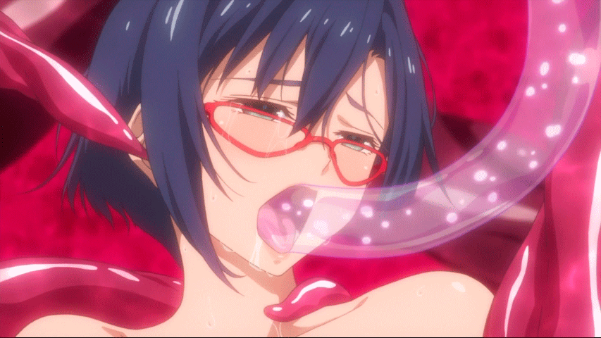 10s 1girl animated animated_gif blue_hair ear_insertion fellatio female_focus forced glasses green_eyes half-closed_eyes irrumatio kaneko_hiraku oral rape shigure_kasumi short_hair solo tears tentacles valkyrie_drive valkyrie_drive_-mermaid-