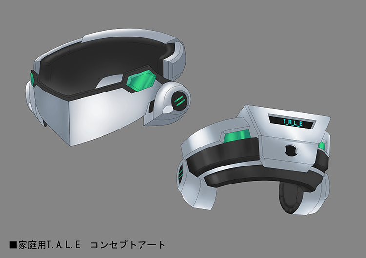 concept_art digimon digimon_card_game digimon_liberator grey_background head-mounted_display no_humans object_focus official_art simple_background translated