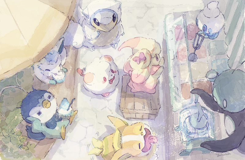 0_0 alcremie alcremie_(ribbon_sweet) alcremie_(ruby_swirl) alolan_form alolan_sandshrew alolan_vulpix artist_name bench bird black_eyes blue_eyes blue_sclera blush blush_stickers bow bowl box brain_freeze bush claws closed_eyes closed_mouth colored_sclera day dog eiscue eiscue_(noice) eye_contact floating food from_above from_side full_body gen_4_pokemon gen_5_pokemon gen_6_pokemon gen_7_pokemon gen_8_pokemon glass hand_on_own_face hand_up happy holding holding_ice_cream_scoop_(utensil) ice_cream ice_cream_scoop_(utensil) ice_shaver leaning_back licking looking_at_another looking_down looking_up motion_lines nintendo no_humans open_mouth outdoors penguin pink_bow pink_eyes piplup pokemon pokemon_(creature) red_sclera shaved_ice signature sitting smile spoon standing swirlix tail tail_wagging tongue tongue_out trembling umbrella vanillite wavy_mouth white_eyes yamper yurano_(upao)