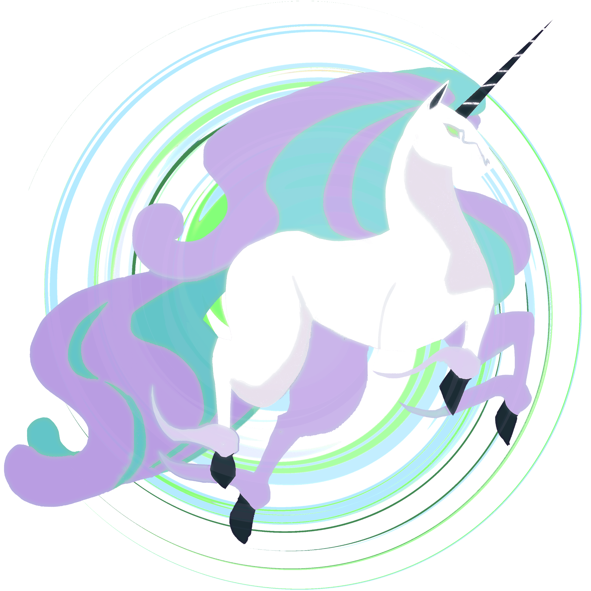 commentary creature english_commentary from_side full_body galarian_form galarian_rapidash gen_8_pokemon highres horns jumping nintendo no_humans pokemon pokemon_(creature) profile ruderubicante simple_background single_horn solo unicorn white_background