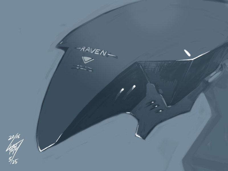 armored_core armored_core_v artist_name blue_background dated english_text exusia_(armored_core) mecha monochrome robot signature simple_background sketch tsunetaka_rakurai