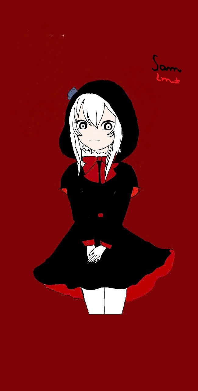 black_eyes black_hoodie hoodie jeff_the_killer jeff_the_killer_(ai-gen) white_eyes white_hair yandere