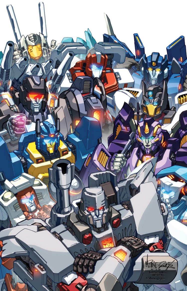 alex_milne autobot badge brainstorm_(transformers) crossed_arms drinking first_aid_(transformers) getaway_(transformers) insignia mecha megatron nautica_(transformers) nightbeat no_humans parody robot science_fiction skids_(transformers) swerve_(transformers) tailgate_(transformers) the_transformers_(idw) trailcutter transformers wrench