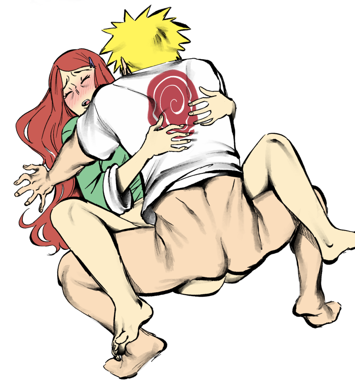 1boy 1girl aarokira ass blonde_hair blush bottomless hetero incest mature_female missionary mother_and_son naruto naruto_(series) open_mouth red_hair sex spread_legs uzumaki_kushina uzumaki_naruto