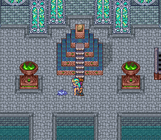 1boy 1girl animated animated_gif bouncing_breasts breasts female_ejaculation from_behind hetero luka_(seiken_densetsu_2) nibbler2345 pixel_art randi_(seiken_densetsu_2) seiken_densetsu seiken_densetsu_2 sex standing standing_on_one_leg