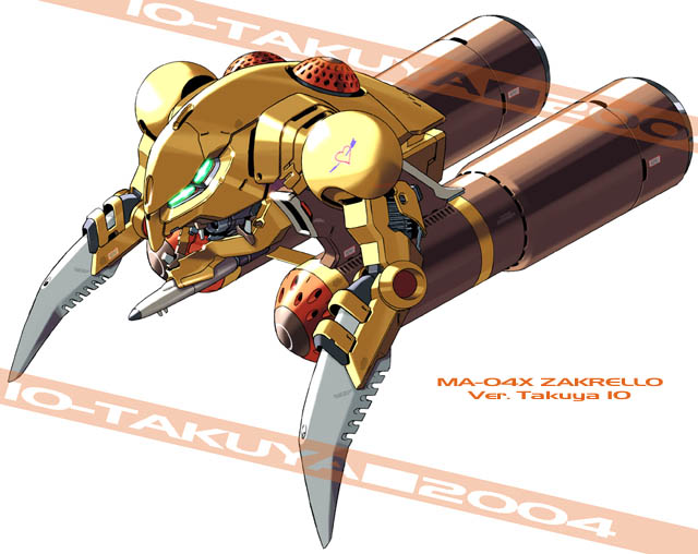 arrow_(projectile) character_name gundam heart io_takuya mecha mobile_suit_gundam robot zakrello