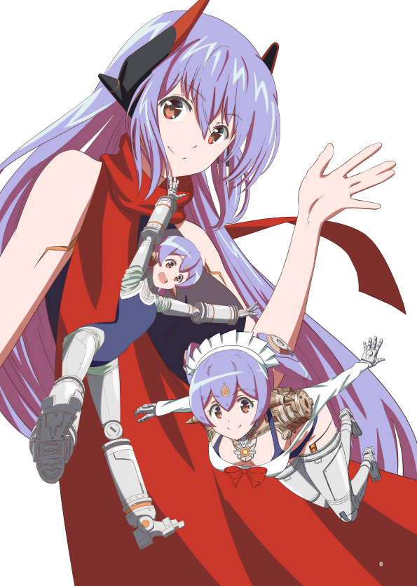 brown_eyes kageyasu poppi_(xenoblade) poppi_alpha_(xenoblade) poppi_qt_(xenoblade) poppi_qtpi_(xenoblade) purple_hair simple_background swimsuit white_background xenoblade_chronicles_(series) xenoblade_chronicles_2