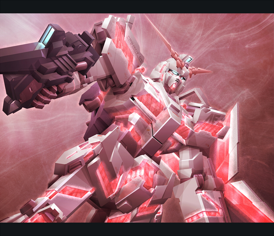 anaheim_electronics beam_rifle energy_gun gundam gundam_unicorn mecha no_humans nt-d reigan robot shield unicorn_gundam weapon