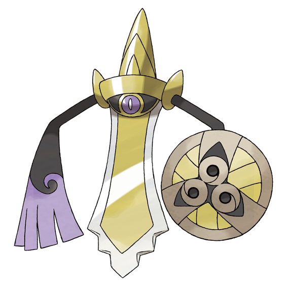 aegislash alternate_form artist_request bright_pupils full_body gen_6_pokemon holding holding_shield nintendo no_humans official_art one-eyed pokemon pokemon_(creature) pokemon_focus pokemon_xy purple_eyes shield solo third-party_source transparent_background white_pupils