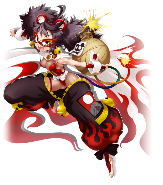 1girl bombergirl full_body official_art tagme transparent_background urushi_(bombergirl)