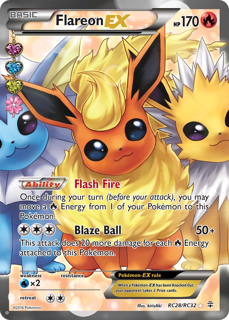 :3 animal_focus artist_name blue_eyes character_name closed_mouth copyright_name copyright_notice flareon gen_1_pokemon head_tilt jolteon kirisaki_(gin16k) lens_flare looking_at_viewer nintendo no_humans official_art pokemon pokemon_(creature) pokemon_card pokemon_focus pokemon_tcg purple_eyes smile third-party_source trading_card vaporeon
