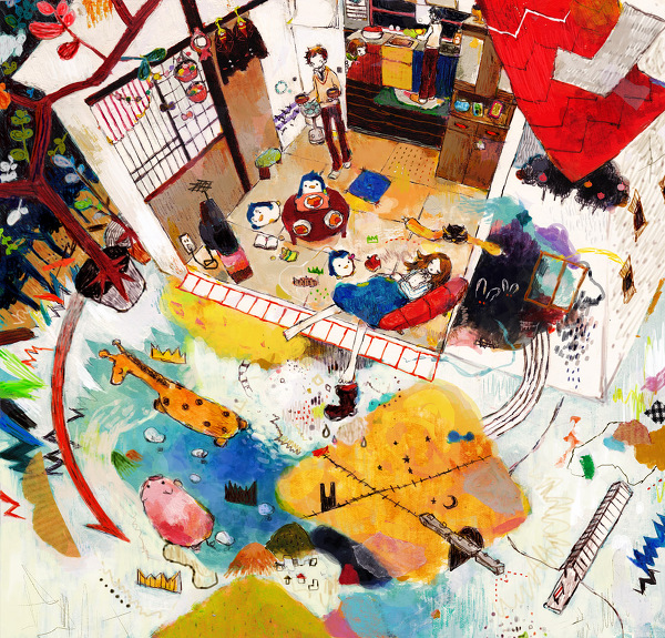 10s animal bird giraffe mawaru_penguindrum penguin pig pixiv_sample resized school_uniform traditional