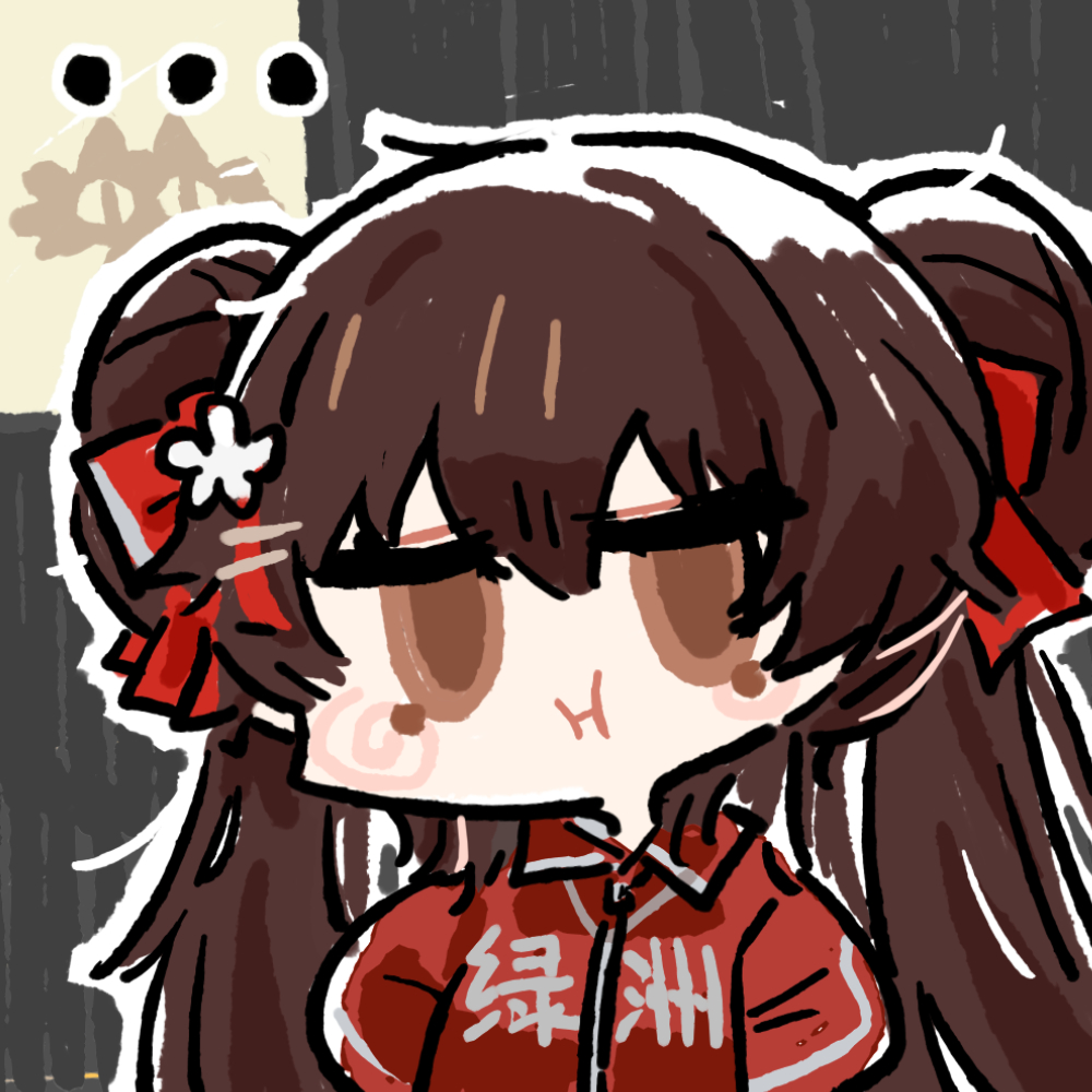 ... 1girl brown_eyes brown_hair chibi chibi_only chinese_commentary cui_pi_zha_xia_qiu double_bun girls&#039;_frontline girls&#039;_frontline_neural_cloud hair_bun jiangyu_(neural_cloud) official_art pout puffy_cheeks second-party_source solo track_suit type_97_(girls&#039;_frontline)