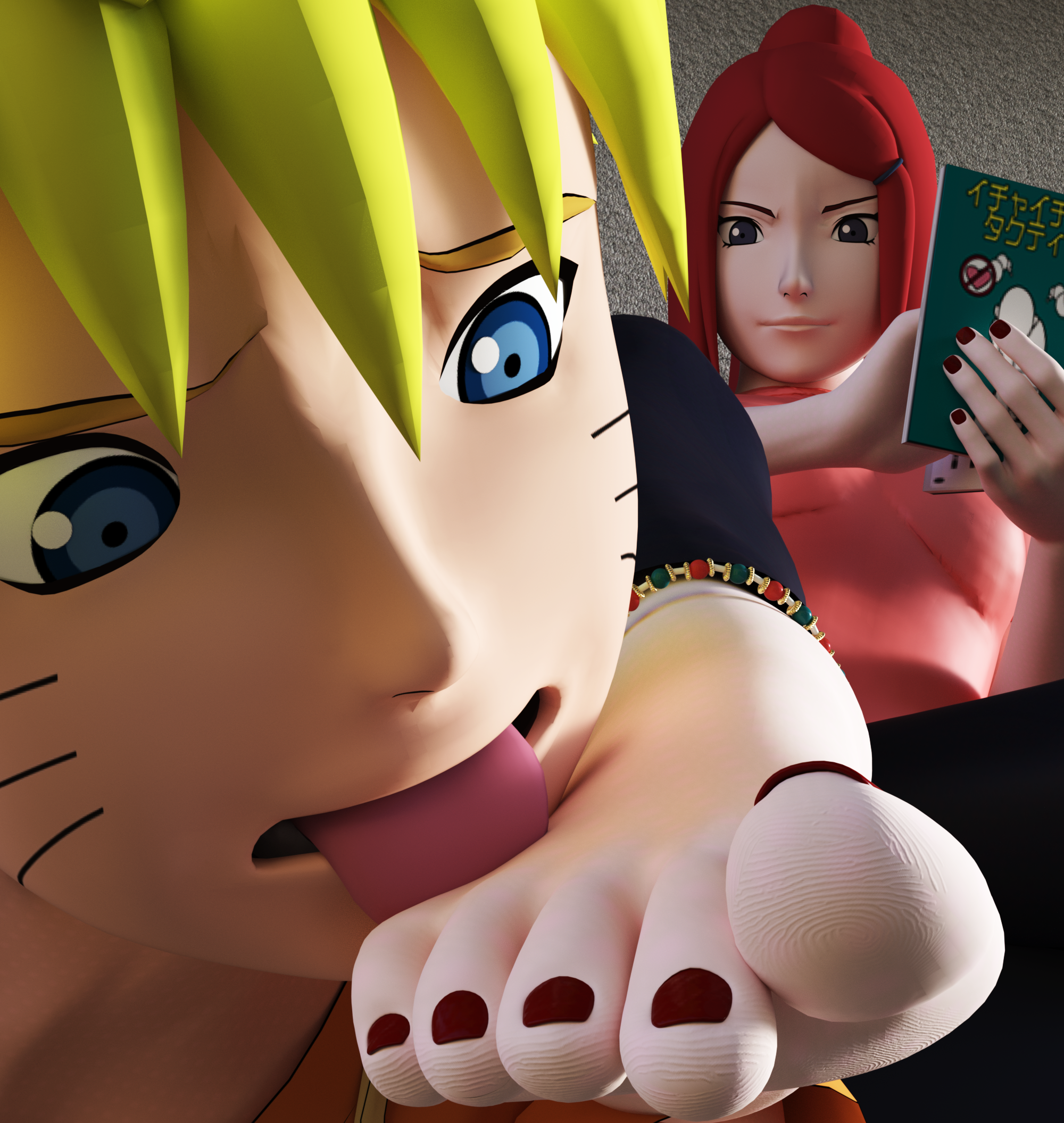 uzumaki kushina feet 