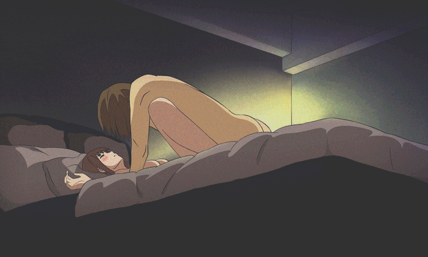 1boy 1girl age_difference aged_down animated animated_gif bed black_hair blanket bouncing_breasts breasts dark_room dreaming emotionless_sex expressionless hetero hige_wo_soru._soshite_joshikousei_wo_hirou. hotel hotel_room iamkiki69 looping_animation lying missionary night night_sky nude ogiwara_sayu on_back on_bed orgasm penetrated phone sex sky spread_legs thighhighs uncensored vaginal yaguchi_kyouya