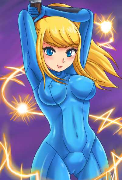 cameltoe nipples samus_aran sigurd_hosenfeld skin_tight tagme zero_suit
