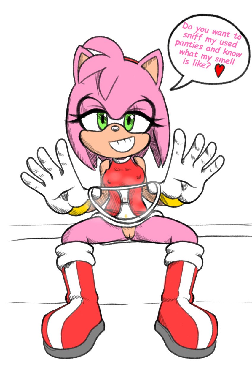 (fashion) 1girl amy_rose anal ass bad_tag bedroom bodily boots bottomless bracelet breasts dirty dress ears eyelashes fashion feces female feminine flirting fluids food fruit fumes fur furry genital girly gloves gold grin groin hairband heart hedgehog holding jewelry knees legs lolita medium nipples no object odor panties peach pee petite pointy poop pov presenting pussy removed scat shit sitting skirt sleeveless smell smile smoke sonic_(series) stain stained stains stretching teeth through tone two two-tone under underwear visible