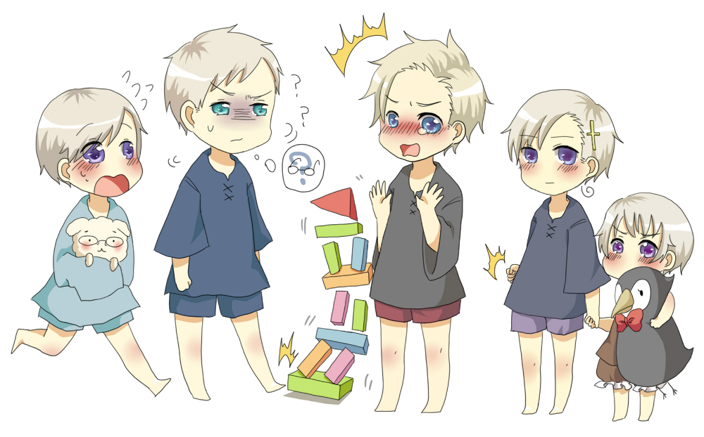 axis_powers_hetalia bird chibi denmark_(hetalia) finland_(hetalia) glasses hanatamago_(hetalia) iceland_(hetalia) nordic norway_(hetalia) puffin sweden_(hetalia) toy